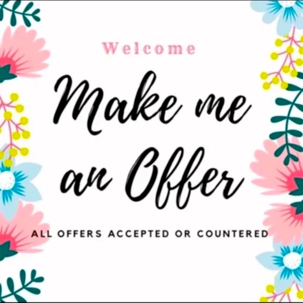 Floral Welcome Sign - Pink and Blue